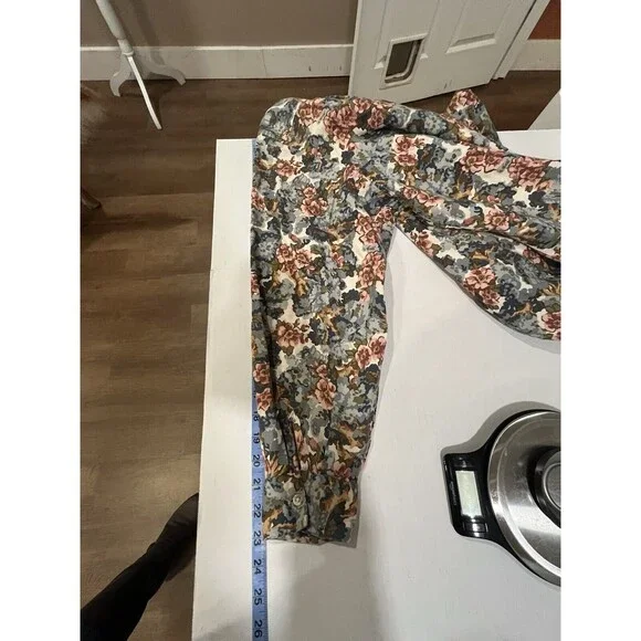 VTG LL Bean Cotton Floral Button Up Shirt 20 XXL Cottage Core Preppy Prairie - Picture 8 of 10